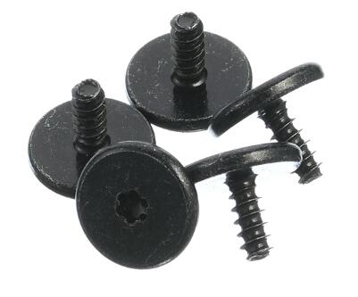 Big Flat Head Black Zinc Self Tapping Micro Screw M10x30 Size 8.8 Grade