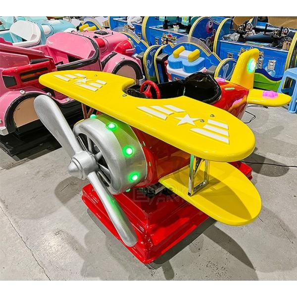 Propeller Big Plane Fiberglass Kiddy Ride Machine Coin Operated Swing Car