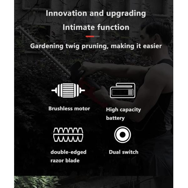 Перезаряжаемая беспроводная стрижка травы и кустарниковая стрижка ручная 21В Электрическая стрижка травы