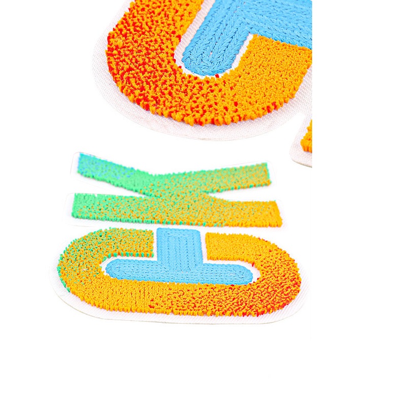 Custom Embroidered Large Patch Designer 3d Embroidery Iron on Chenille Patches for Men's Jackets