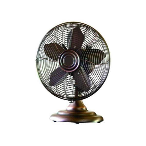 Electric Metal Vintage Retro Desk Fan 110V 50Hz 2 Round Plug