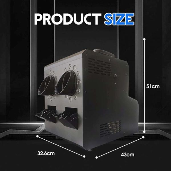 LED Smoke Bubble Blaster with 2000W Power DMX512 Control and 50-60 m² Coverage for Indoor Outdoor Events