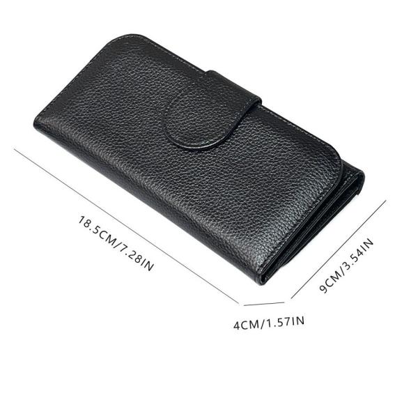 Portemonnaie continentale sublimation à trois fois de grande taille avec une prise de carte pour homme et femme