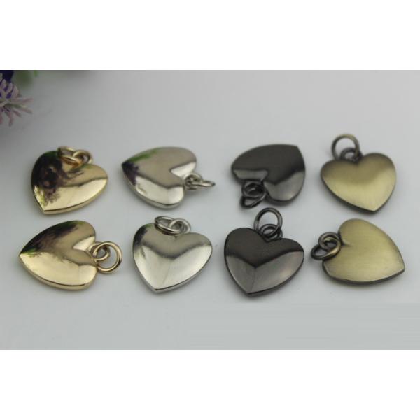 20mm Small love heart shape nickel color metal handbag hanging ornament
