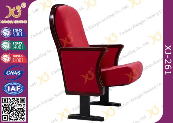 Wooden Back  Lecture Hall Chair Elegant Concert Hall Auditorium Seating For Church