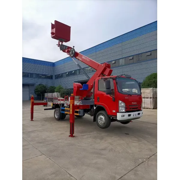 Isuzu 24m Hydraulic Aerial Work Truck, Aerial Work Lifting Truck, Telescopic Folding Arm Hydraulic Lifting Truck, Factory Price for Sale