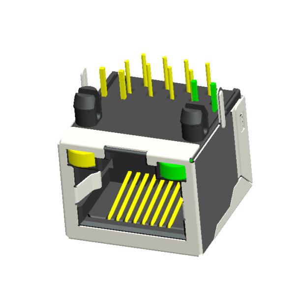 HULYN RJ45 Jack, Shielded RJ45 Modular Jack Connector,with LEDs