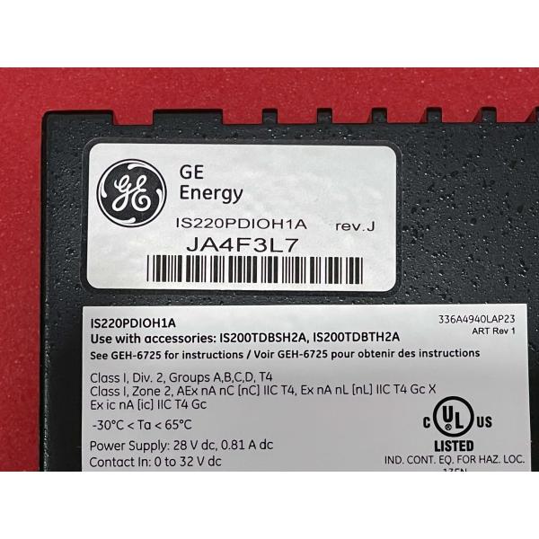 IS220PDIOH1A GE Discrete I/O Pack MKVIe Card