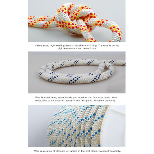полиэстера веревочки 3mm веревочка 10mm статического износоустойчивого морская
