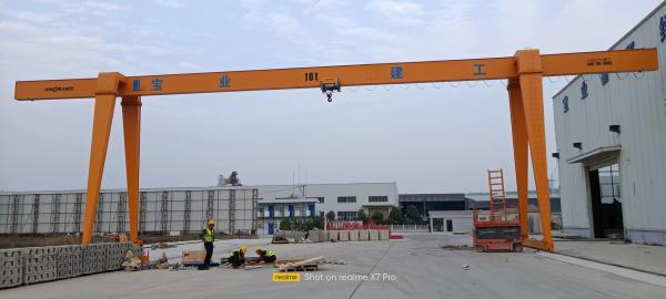 10 Ton Span 30m Single Girder Gantry Crane Outdoor Use Electric