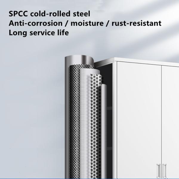 Steel Large Storage Instrument Medicine Display Cabinet , W850*D390*H1800mm Hospital Room Cabinets