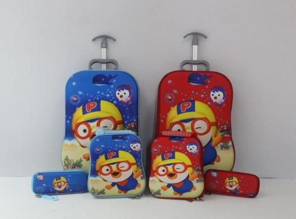 EVA  school bag  luggage  including trolley bag , lunch case and pencil case