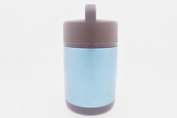 1.8L Food grade stainless steel container flask round shape food warmer lunch box with plastic lid