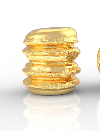 Parfums en forme de hamburger en préminum Zamak Caps Parfums en alliage de zinc