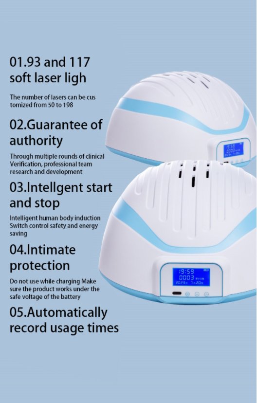 Очищенная CE низкоинтенсивная лазерная терапия (НИЛТ) для лечения выпадения волос лазерной шапочкой