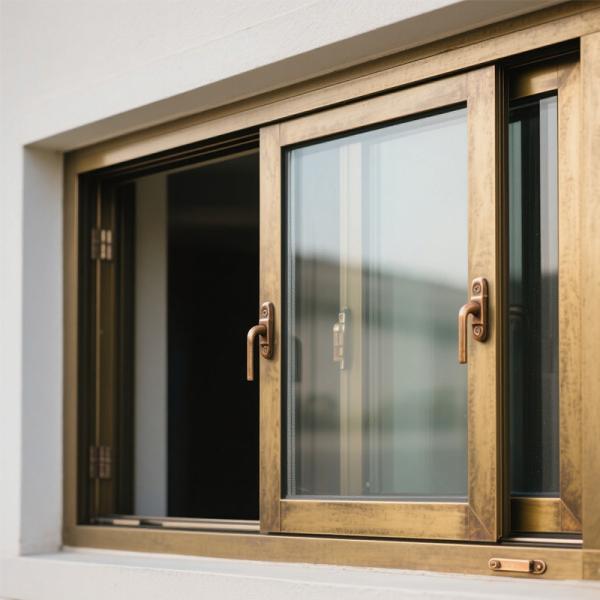 Ventanas y Puertas de Aluminio Bronce y Oro - Lujo, Seguridad, Eficiencia Energética para Residencias de Alta Gama y Espacios Comerciales