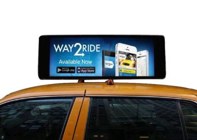 High Performance Taxi Top Digital Signage Long Hour Advertising Playing