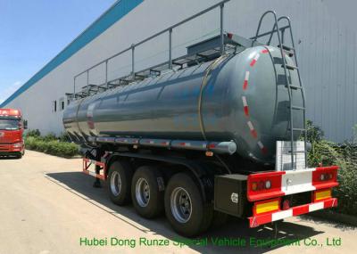 Heavy Duty Chemical Tank Trailers For 30 - 45MT Sodium Hydroxide Transportation
