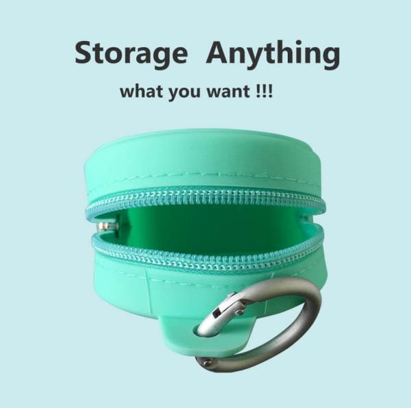 Cute And Fashionable Mini Silicone Zero Wallet Backpack Style Storage Bag Soft Silicone Bag