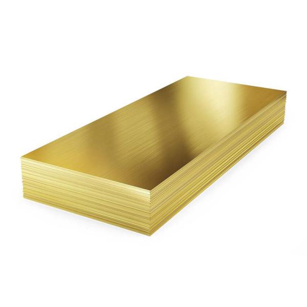 2mm -1220mm Wide / 0.8mm - 80mm Thick ASTM T2 H65 H62 C1100 Brass Flat Plate