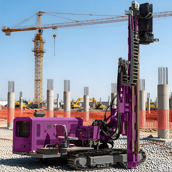 Anchor Piling Rig FIexible Angle Adjustment Hydraulic Drilling Rig Photovoltaic Pile Driver Machine