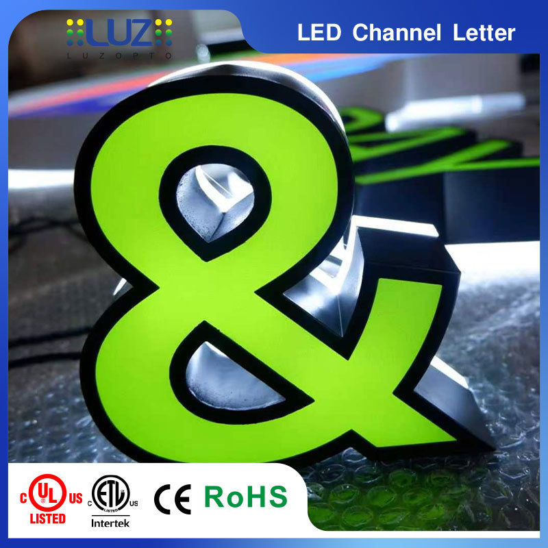 Custom Front and Backlit LED Channel Letters for Storefront Signage