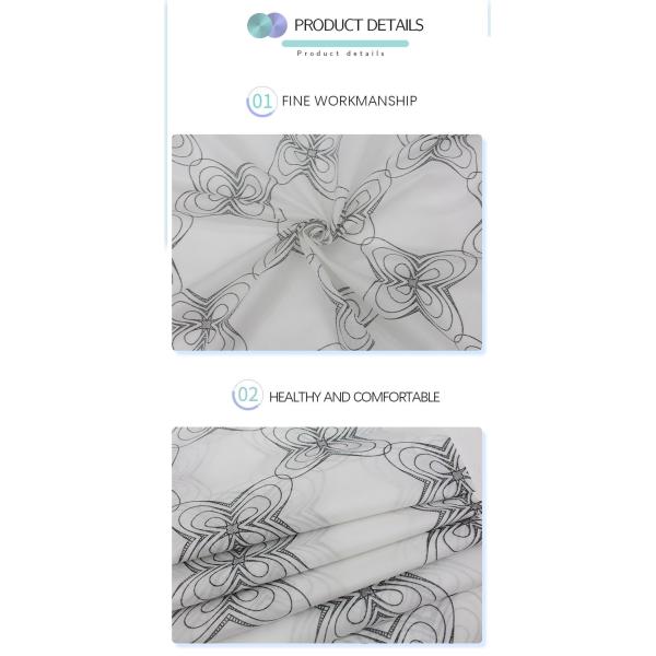 100gsm 100% Polyester Mattress Fabric Warp Knitting Digital Printing Chemical Fiber Fabric