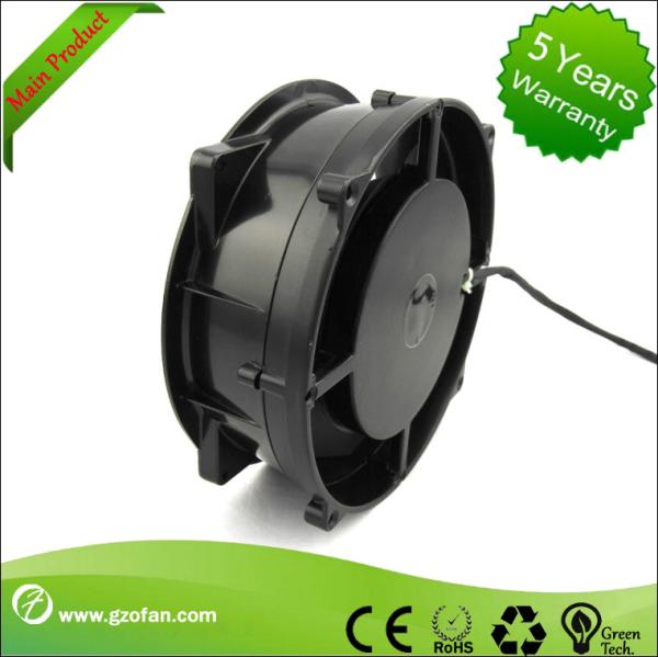 fã axial industrial da C.C. do controle 48v do quadrado 0-10V/PWM do metal de 200mm para refrigerar de máquina