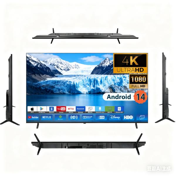 OEM Customizable 85-Inch Android Smart LED TV 4K Television with 32'' 40 43 50 55 60 65 LED TV
