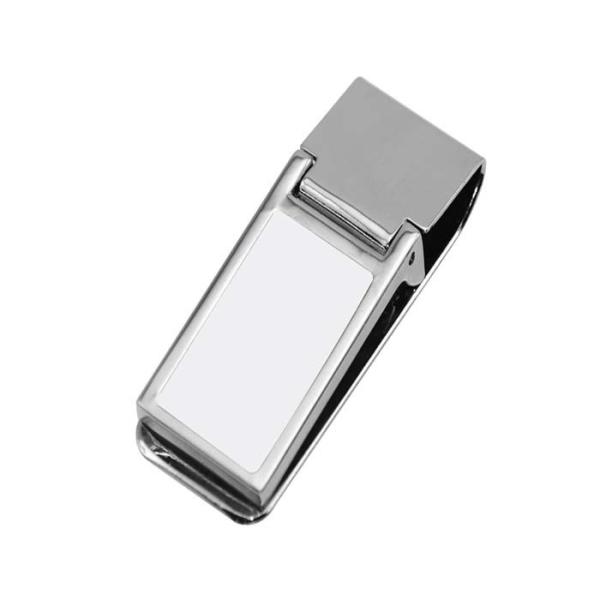 Personalized Office Decor Stainless Steel Sublimation Blank Money Clips For Father Gifts Business Use