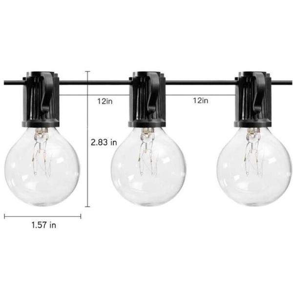 5W G40 Внутренние наружные праздничные декорации Светильники Водостойкие светодиодные струнные украшения