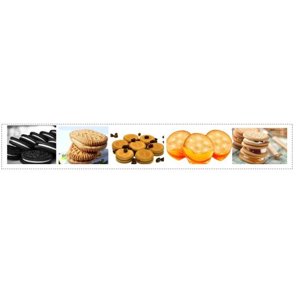 Линия обработки бисквитов с мягким сэндвичем, OREO Sandwich Biscuit Machine высокоскоростная мощность