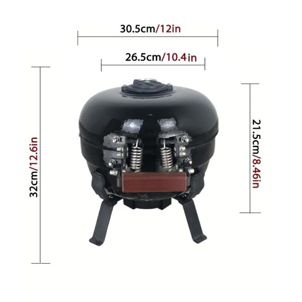 Kimstone Tabletop Series Mini Kamado Grill 12 Inch