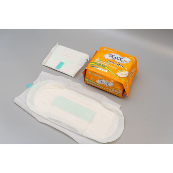 Heavy Flow Menstrual Pad Featuring Waterproof Polyethylene Film Backsheet Super Absorbent Comfortable and Leak Resistant