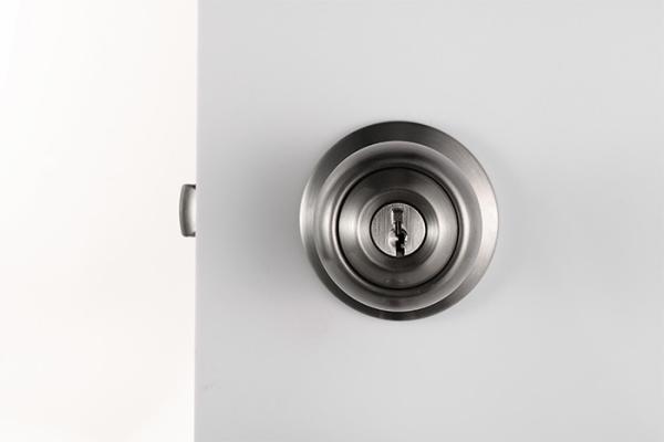 Exterior Door Cylinder Door Knobs Lock Satin Nickel Knob Lever