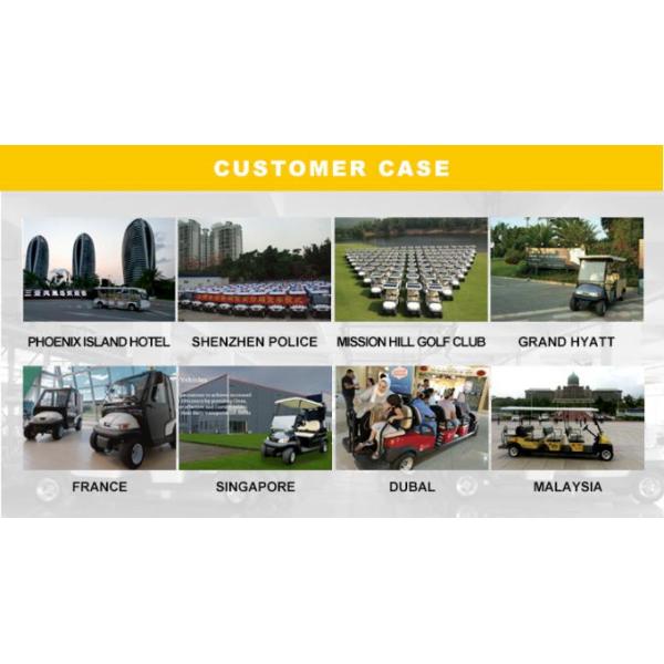 6 Passenger Electric Sightseeing Car Mini Bus with Rear Small Cargo