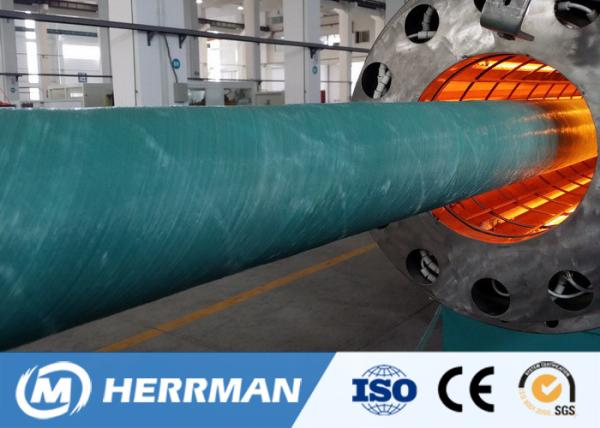 2 Plates Pad Flexible Pipe Making Machine , 0.4mm Glass Fiber Winding Machine