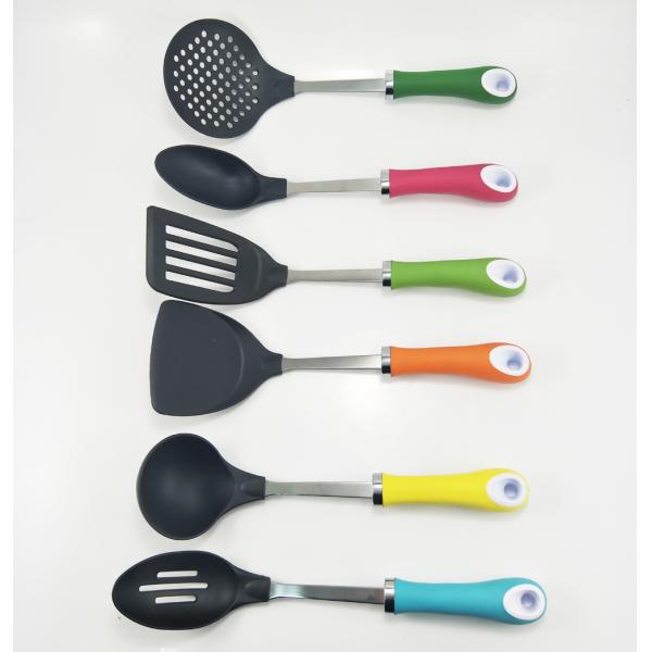 Kitchen Household Utensil Set with Non-Stick Cooking Tools and Stainless Steel Handle