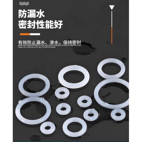 Silicone Rubber Washers 30-80 Shore A Hardness 300-700% Elongation
