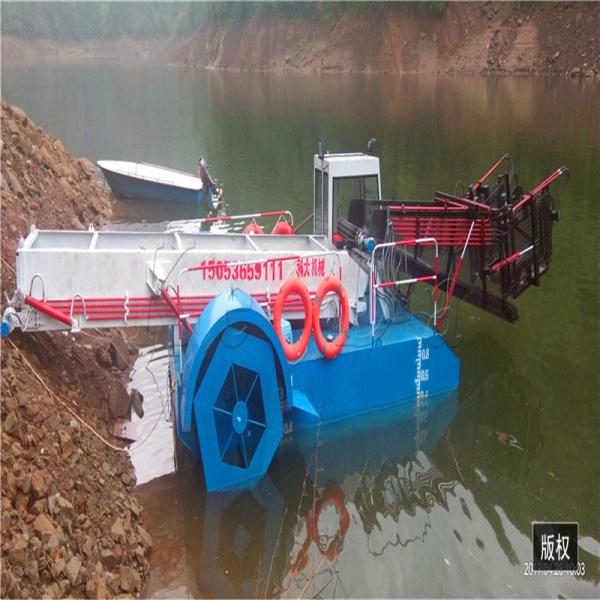 2000m2 1m Automatic Aquatic Weed Harvester Cutting Machine River Cleaning Boat