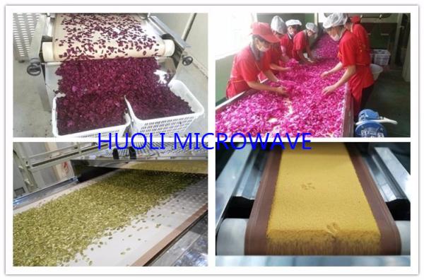 Industrial Conveyor Belt Type Microwave Herb Leaves Dryer/Microwave Tea Drying Machine