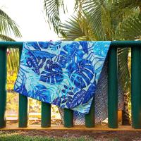 Luxury Designer Extra Large Sand Free Eco-friendly Bamboo Cotton Beach Towels Oversized Beach Blanket