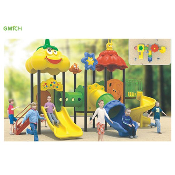 Children Plastic Slide Set Outdoor Play Amusement Park Playground Equipmenti Tems