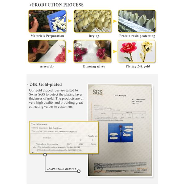 Half-blooming 24k Gold Dipped Purple Rose With Gift Box Forever Gold Rose for Valentine's Day Gifts and Decoration