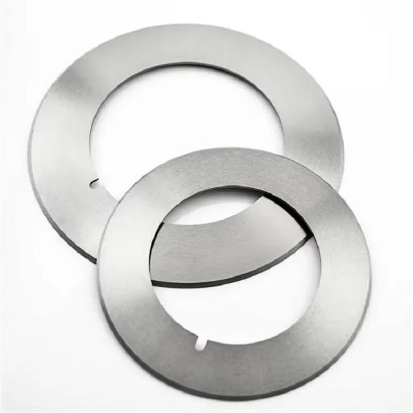 Customized Size Tungsten Carbide Alloy Circular Slitter Blade with HRC 56-65 Hardness for Cutting Aluminum and Steel