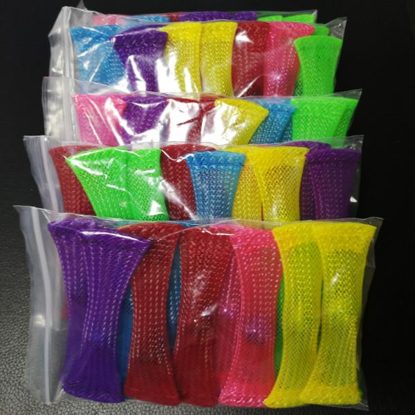 Nylon Polyester Flexible Mesh Marble Fidget Toy PET Expandable Braided Cable Sleeve