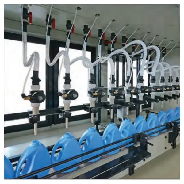 500ml-3000ml Anti Corrosion Non Metal Bleach Filling Capping Machine