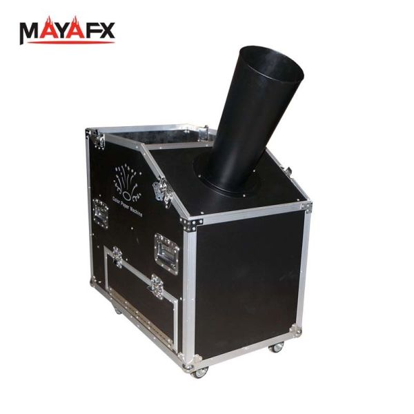 Stage CO2 Color Paper Blaster Machine with 110V/220V Voltage 12-15 Meter Spray Height and DMX512 Control for Events