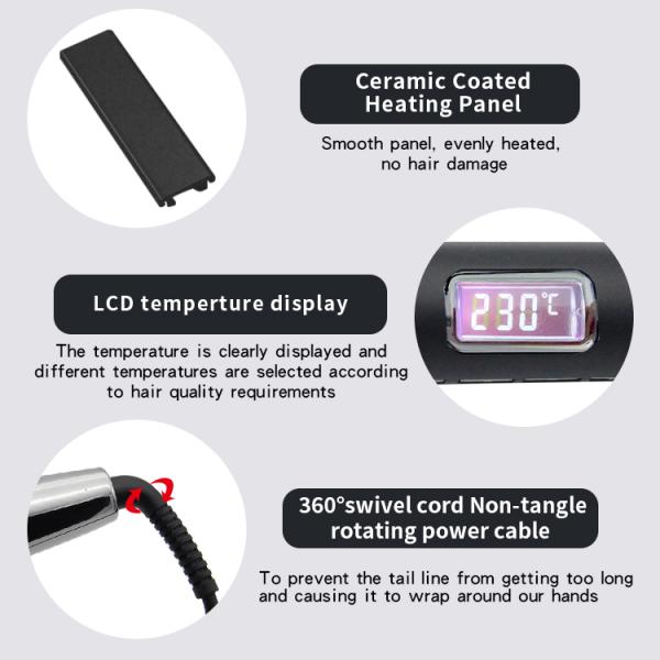 FCC Professional MCH 2 In 1 Ceramic Mini Pro Hair Straightener