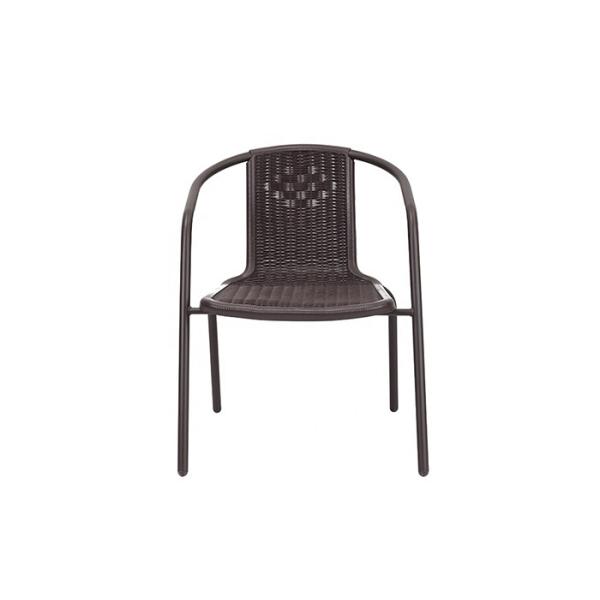 Anti Mould Garden Rattan Chair Metal And Wicker Patio Chairs 2.9kg
